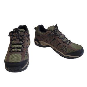 Columbia Charter Oak Brown and Green Waterproof Hiking Shoe Men's Sizes